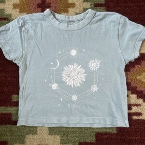 O'Neill Light Blue Floral Graphic Tee